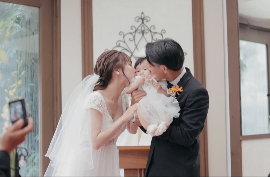 お子さまと一緒に、愛情あふれるアットホームな結婚式